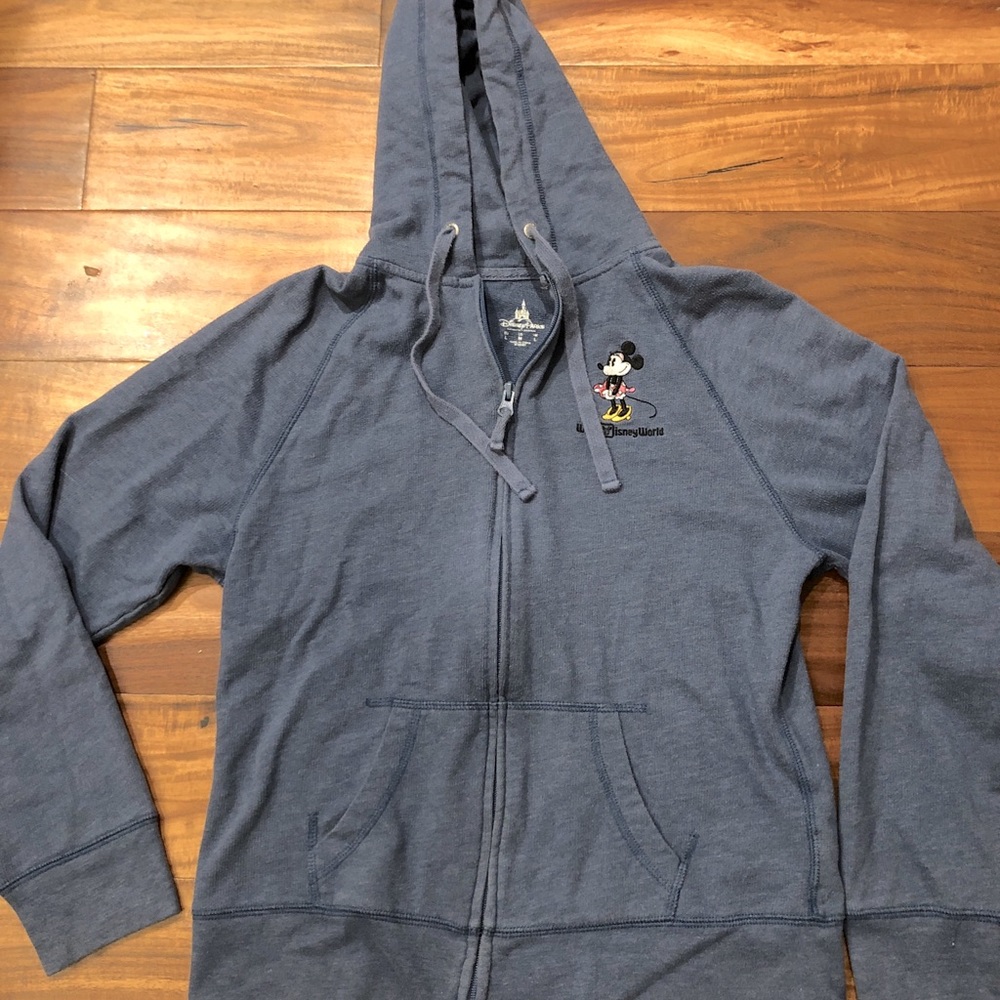 Disney Parks Girl Jacket Medium Zip Up Minnie Mouse Jacket Hoodie CLEAN.